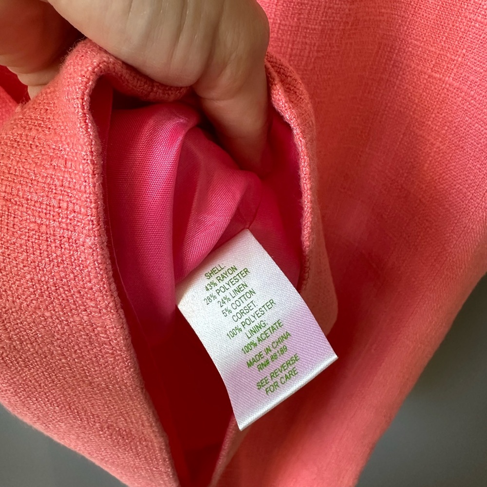 Lilly Pulitzer Strapless Dress in Coral Pink - Picture 3 of 6